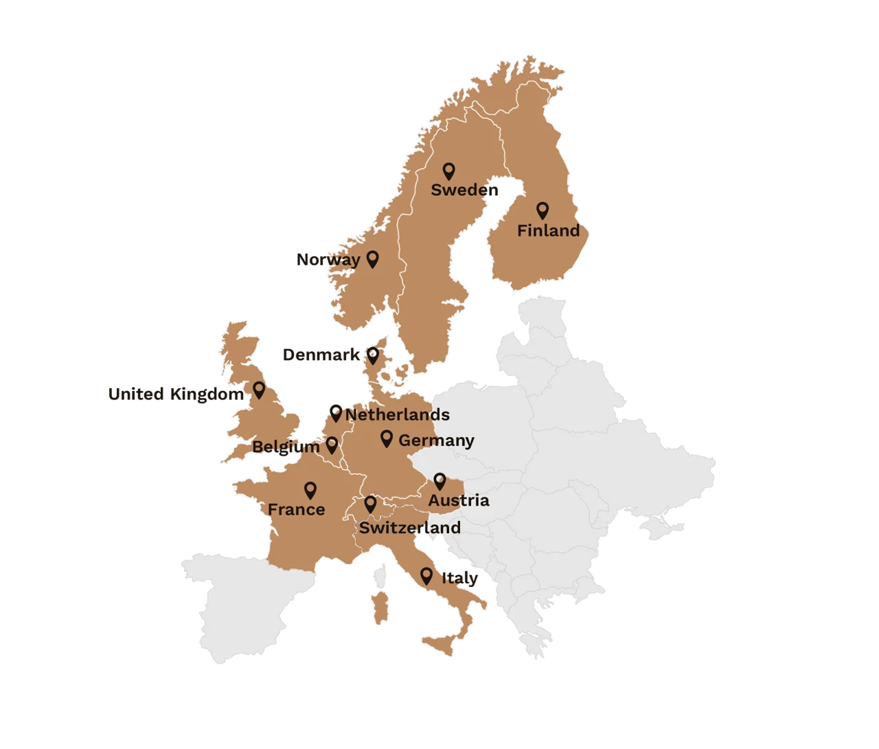 Europe Markets Map